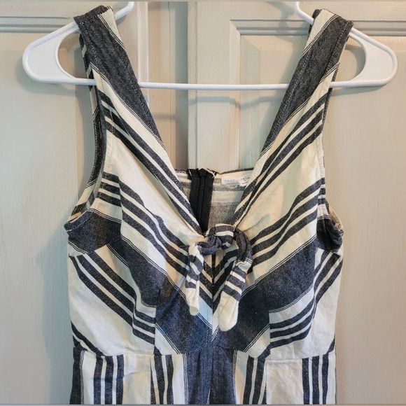 Black & White Striped Jumpsuit - Picture 2 of 7